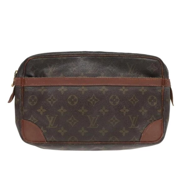 LOUIS VUITTON Monogram Compiegne 28 Clutch Bag M51845 LV Auth 92914 - Picture 14 of 16